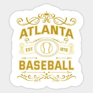 Vintage Atlanta Baseball Sticker